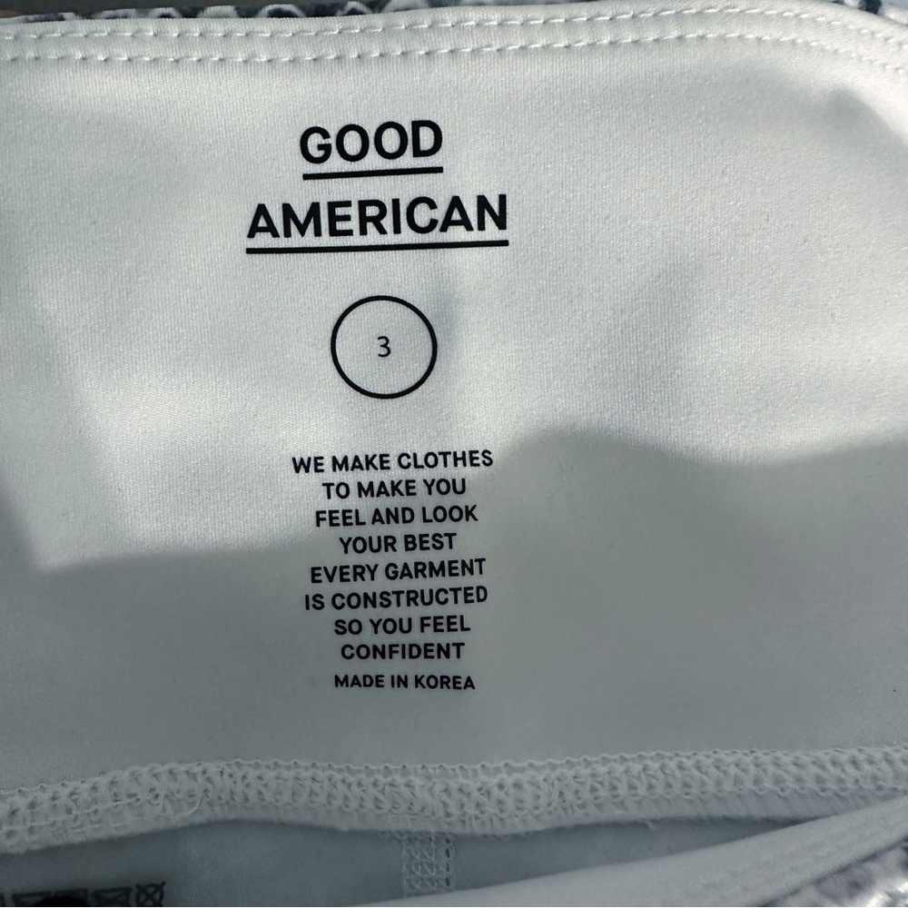 Good American Python Foil Zig Zag High Waisted Le… - image 5